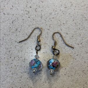 Elegant vintage Floral Bead Earrings